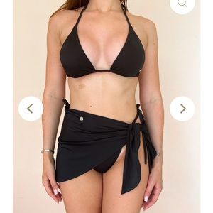 NWT Koba Swim Sarong, black, one size